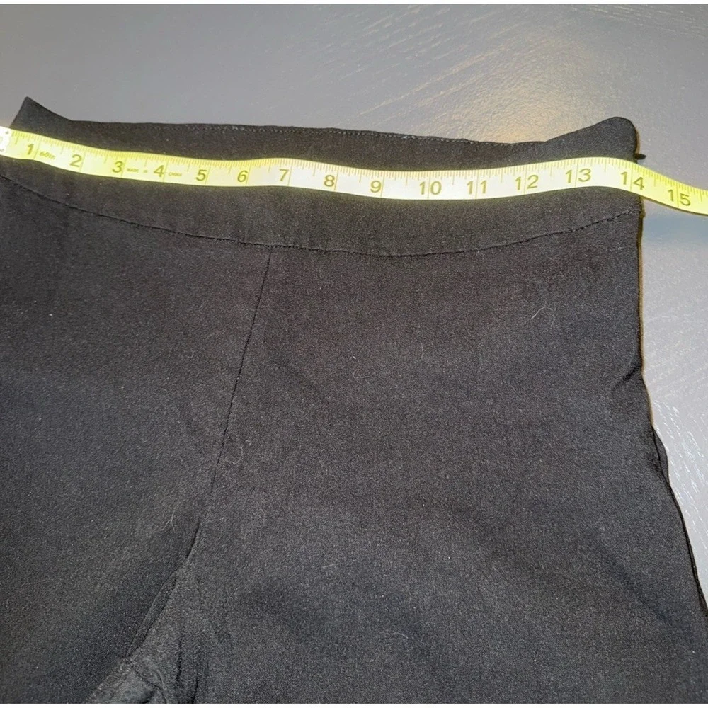 Women's Time and Tru High Rise Taper Crop Slacks Black Size 12 Business Work - Picture 2 of 7